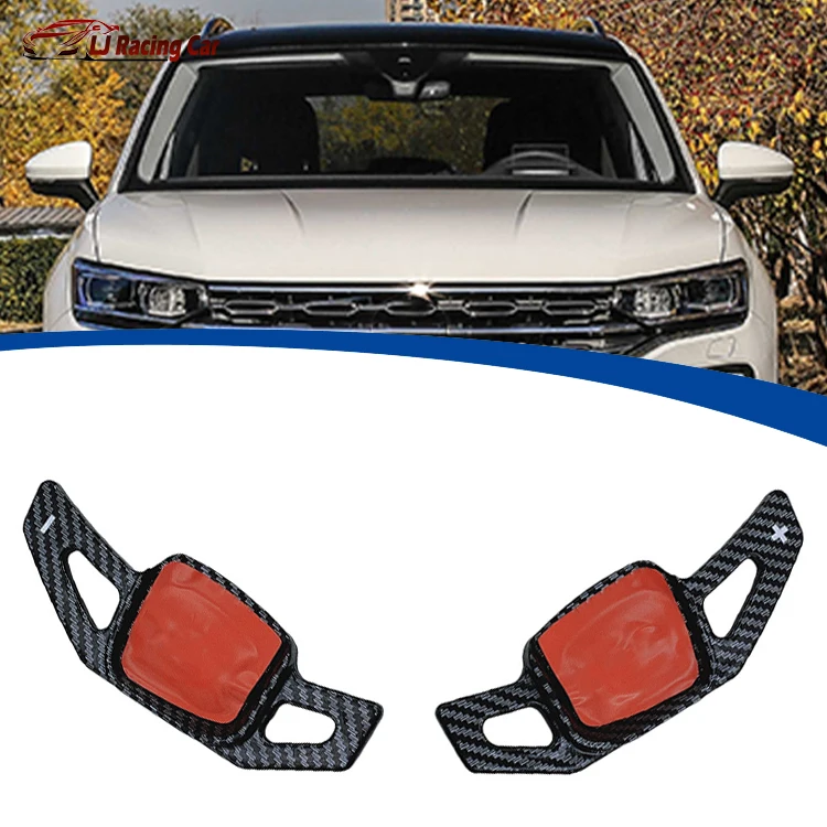 Car Inner Accessories Car Steering Wheel Panel Frame Cover Trim Moulding Sticker Cover  For VW Volkswagen Tayron X/GTE 2019-2021