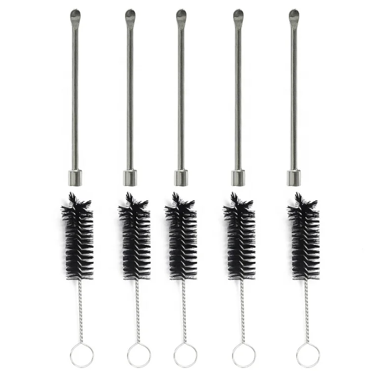 
Custom Dabber Tool 58MM Sliver Wax Dabbing Tool with titanium nail clean tool brush dry herb 