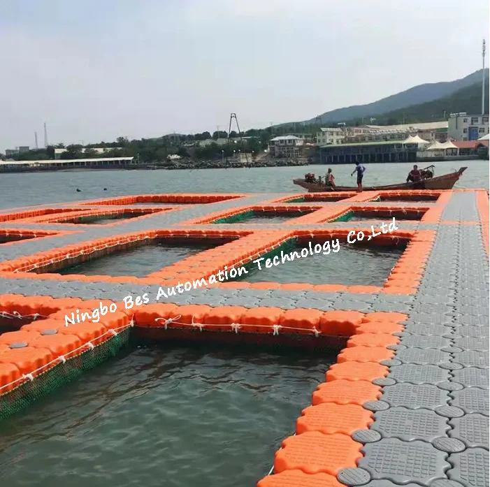 High Quality HDPE Fishing Floating Platform Jet Ski Floating Dock Modular Pontoon Plastic Dock Floats for sale