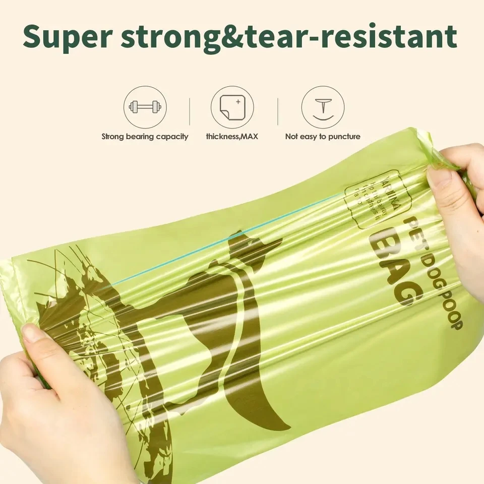 Biodegradable Dog Poop Bags 200 Pieces Dispenser Box Pet Waste Bags Dog Bags For Poop