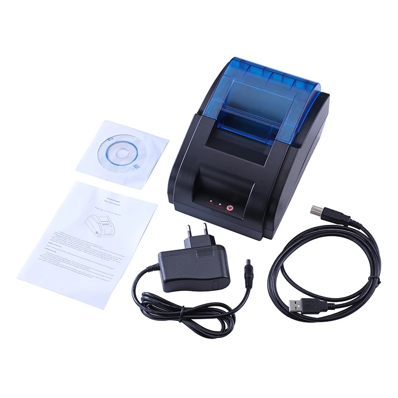 Принтер YAEN POS 58C1 58 мм (синий зуб), чековый термальный принтер POS с USB-портом, бумага для чеков бесплатно