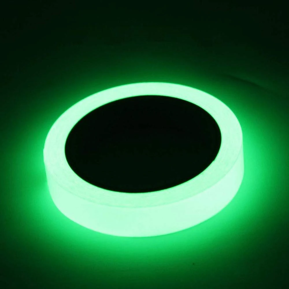1.24m*45.7m PVC Printing Glow Dark Green Photoluminescent Film Self-Adhesive Vinyl Roll Reflective Material Safety