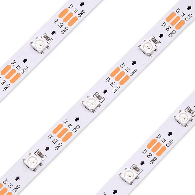 Smd 5050 5v Rgb 60 Led Pixel Addressable Sk6812 Ws2812b Led Strip