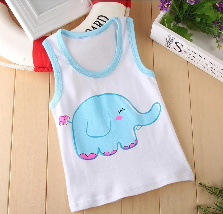 
Cotton Tees New Summer Baby Vest Kids Underwear 