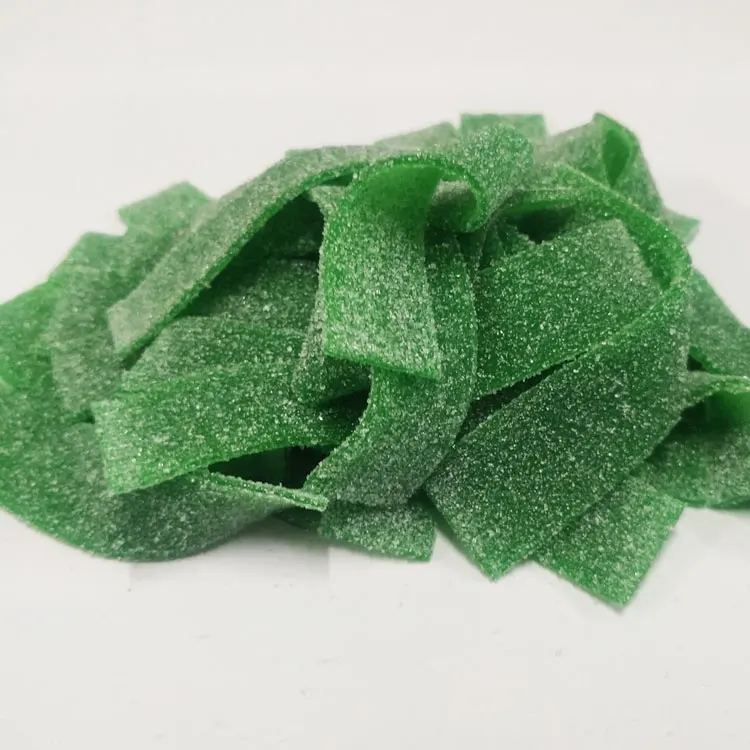 SOUR RAINBOW BELT GUMMY CANDY FRUIT FLAVOR JUMBO SIZE 20CM 12G* 24unit per pack