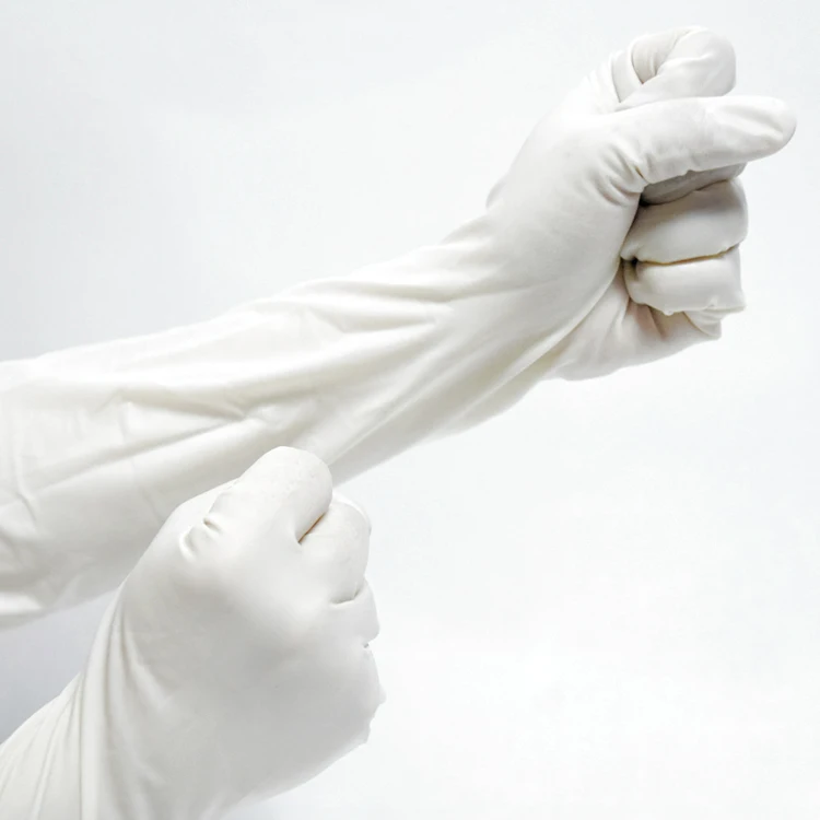 High Quality Professional long Sleeve Latex Gynecological glove