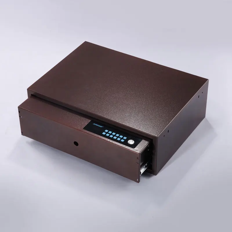 Jayna High Quality Digital Lock Safe Mocha Fingerprint Lock Box 2019 Home Hotel Office Bank Carton Box Iron G06004A-1 CN;GUA