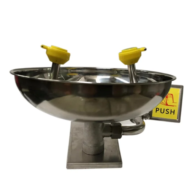 Hot selling wall-mounted stainless steel eye washer with abs coating