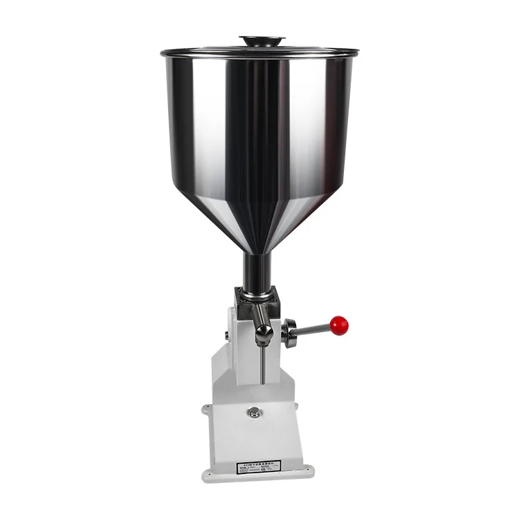 A03 Food Filling Machine Manual Pressure Stainless Paste Dispensing Cream Juice Honey Liquid Packing Equipment Sauce Oil Filler