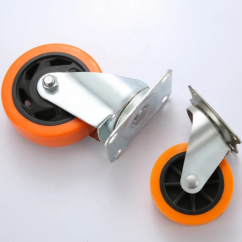 medium duty caster wheel manufacturer 4 inch castor top plate with brake for equipment and machine