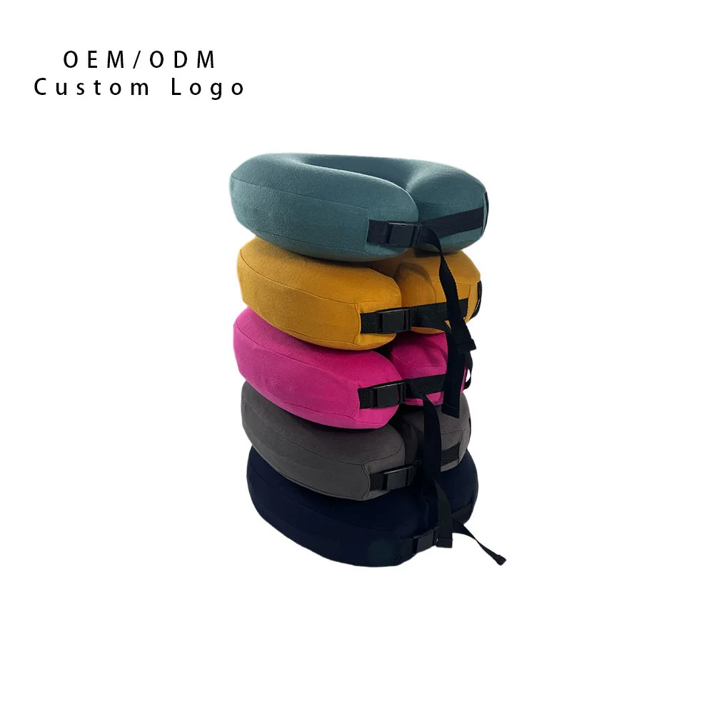 Portable Inflatable Air Flexible Face Down Head Neck Support Memory Travel Pillow