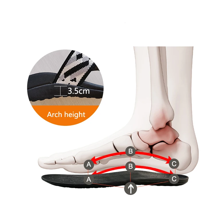 Flat Feet Eva Orthopedic  Orthotic Flip Flop