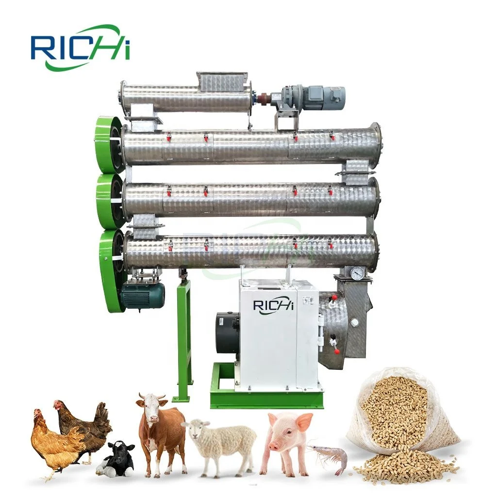 RICHI горячая распродажа 1-2 т/ч котел для животноводства машина кормления собак