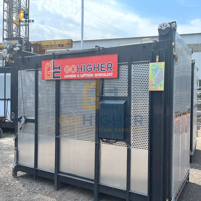 SC200-200 Double Cage Passenger Construction Elevator Electric Power New Used Painting and Galvanies sc200/200