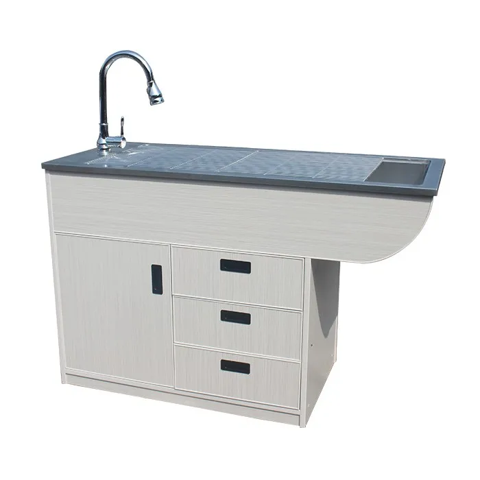 Metal Instrument multi-functional Veterinary Animal pet grooming disposal Operating surgical Table for Dog cat customized