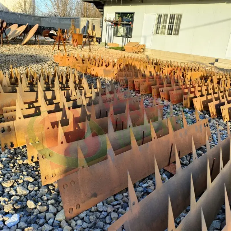 Outdoor garden border corten steel metal edging for landscaping herb garden window box flower bed trough rectangle