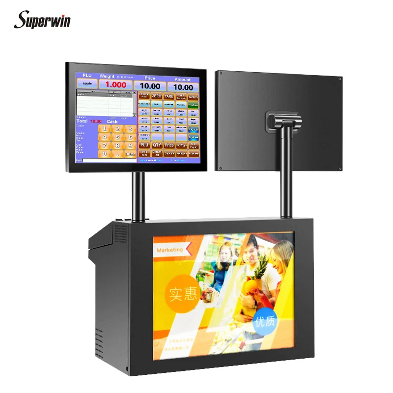 Cash Register POS Machine All In One POS Hardware Point Of Sale Cash Register Computer Desktop Android  Pos Systems