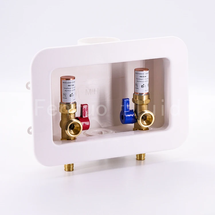 Factory Supply High Quality Brass Washing Machine Water Hammer Arrestor Outlet Box F1960 copper water hammer arrestor