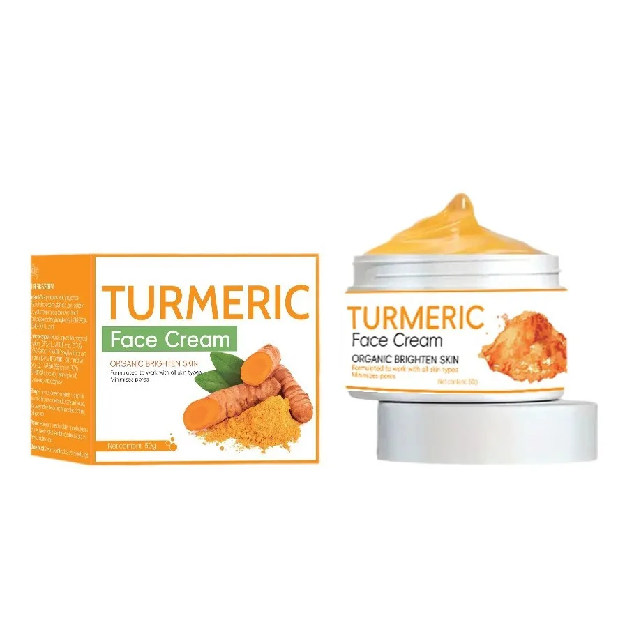 High Quality Turmeric Face Cream Private Label Brightening  Skin Firming Turmeric Face Cream