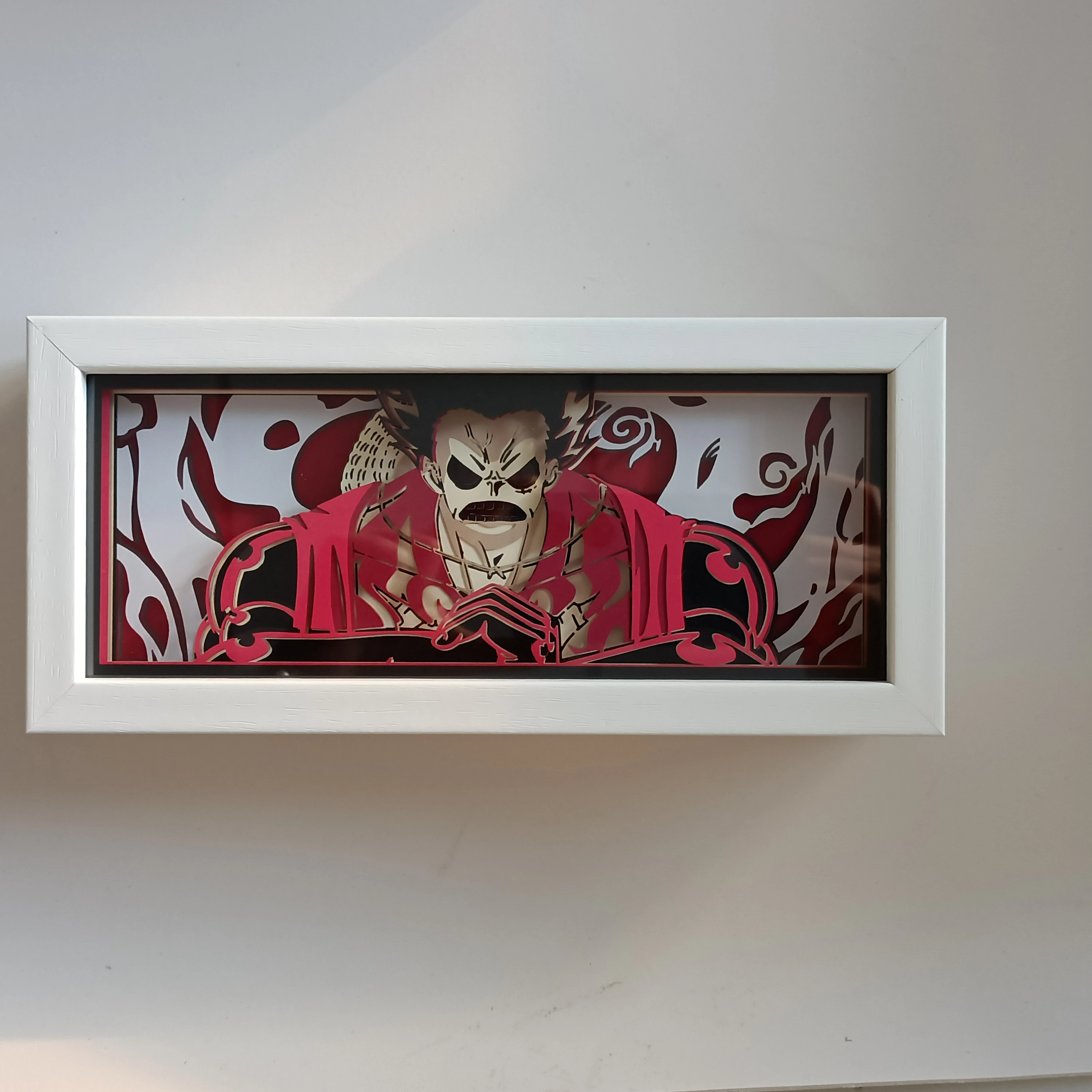 Anime Light Box Jujutsu Kaisen  Lamp for Room Decor Led Night Light Lightbox Manga 3d Paper Cut Desk Lamp Wood