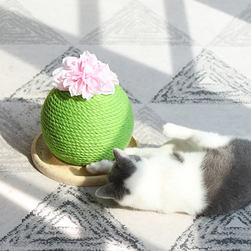 
2019 New Cat Scratcher Place Catnip Sisal Cat Scratching Post Ball 