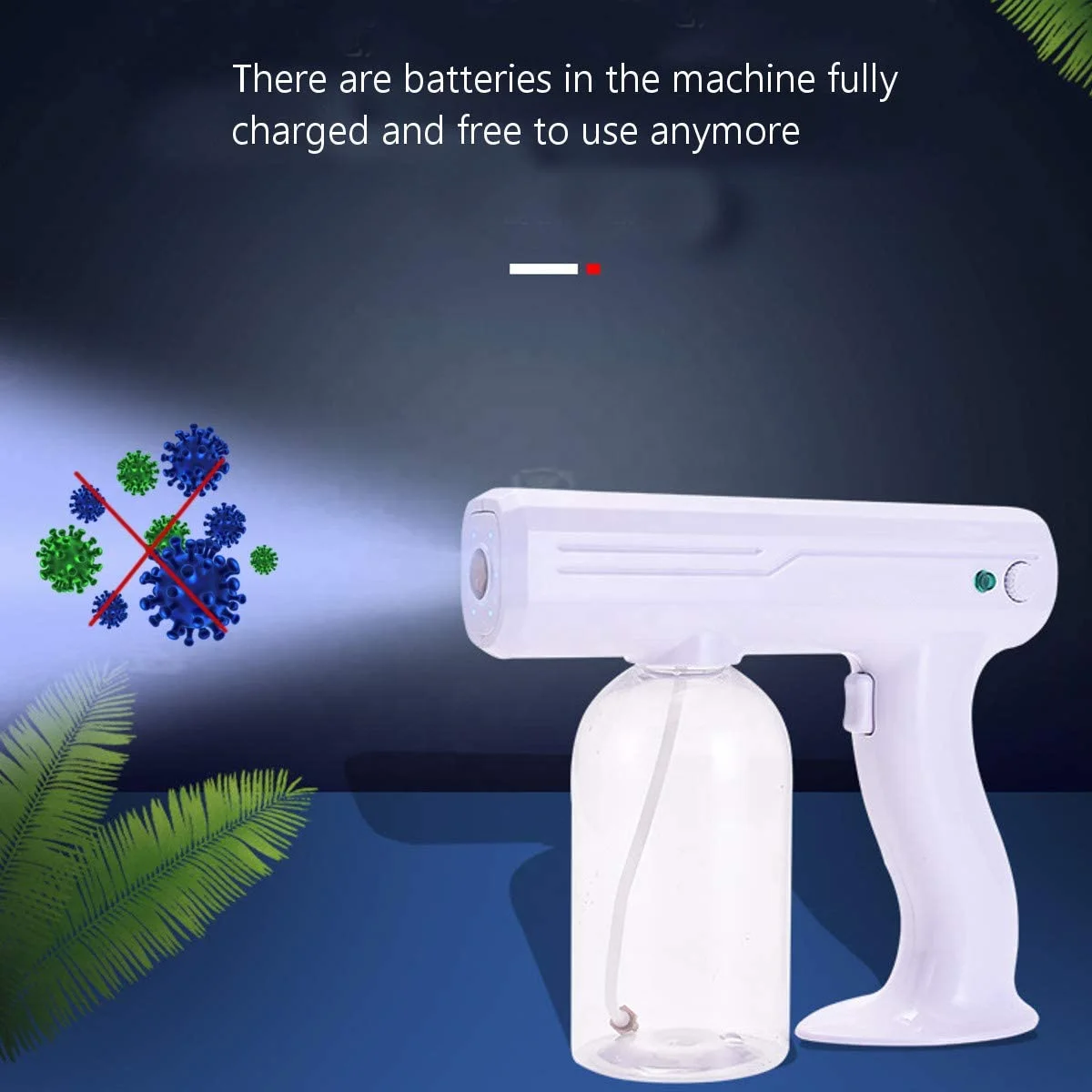 
Wireless Best Price Blue Ray Sanitizing Anion Nano Spray Gun Sprayer Steam Mist Atomization Hair Nano Spray Gun sanitizer gun 