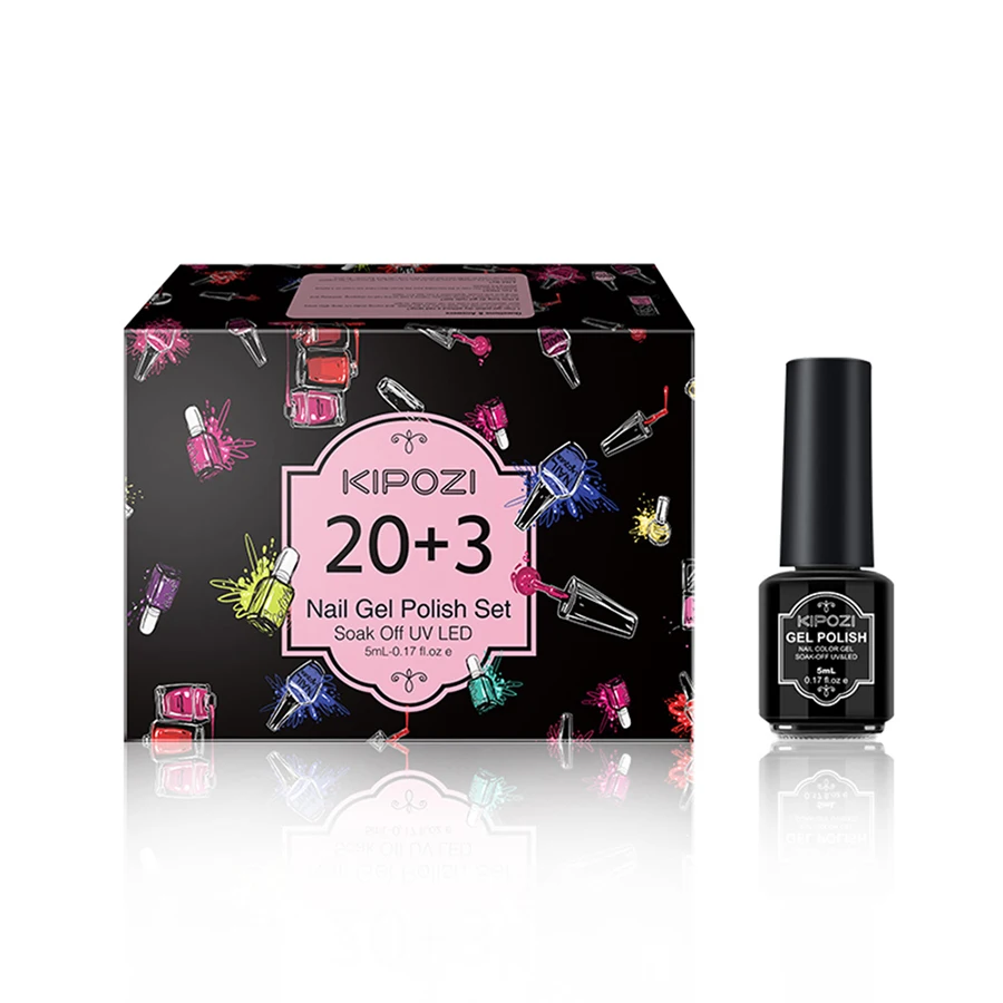 Bestselling 20 Pcs Gel Nail Polish Set With Gift Box Twenty Nails Polish Color Three Step Gel For Nail Salon