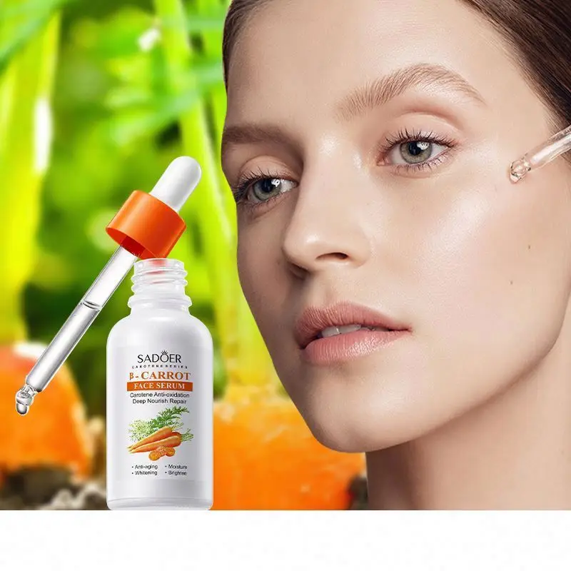 new OEM SADOER private label carrot moisturize deep nourishing repair skin anti aging face serum oil