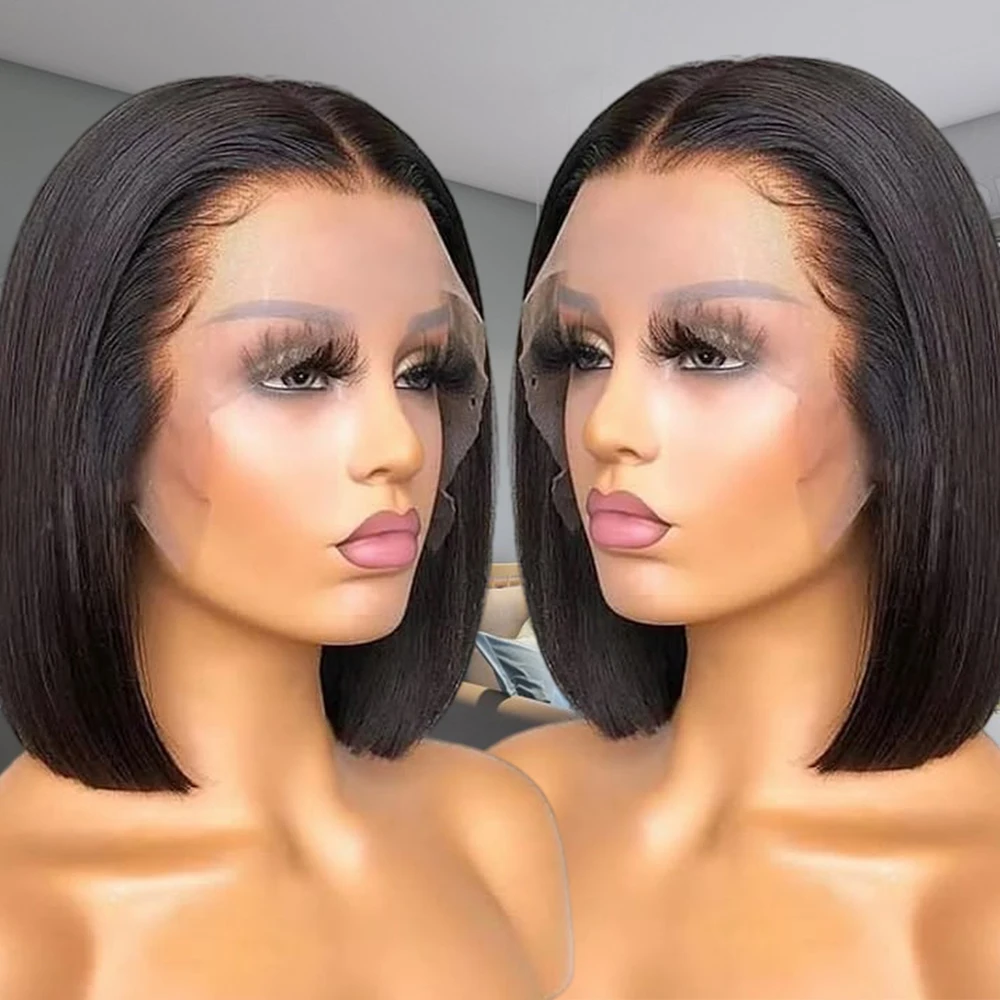 Недорогой индийский короткий парик из натуральных волос