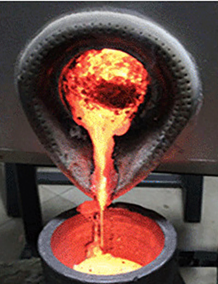 Steel melting furnace metal melting crucible metal melting forge