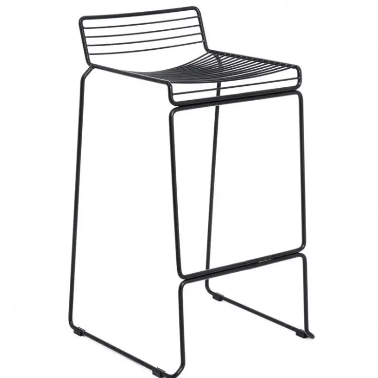 Wire frame rose gold and golden bar stool