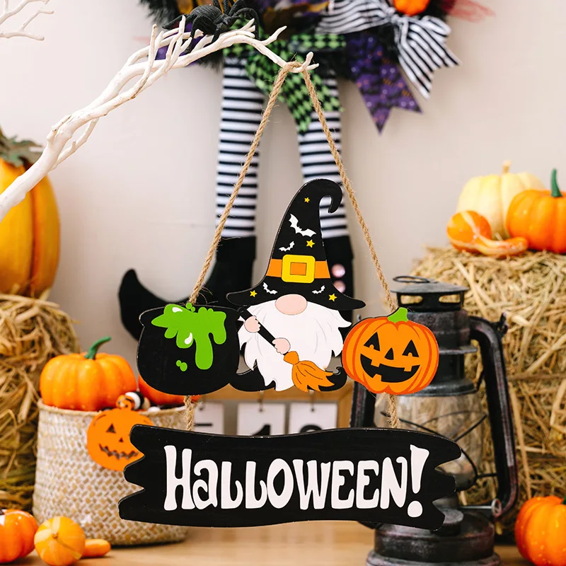 Halloween Party Decoration Pumpkin Bat Door Hanging Ghost Festival Scene Decoration Trick or treat Hanging Accessories