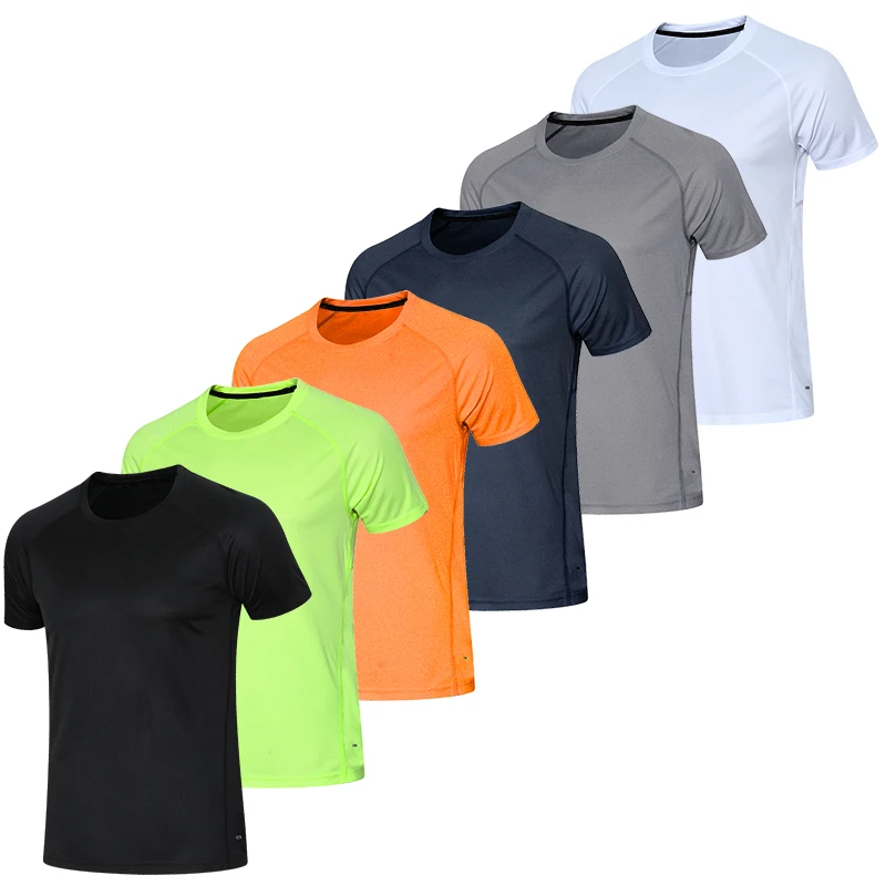 Plain men shirts quick dry whole blank workout T shirt cheap gym wear Eur US size