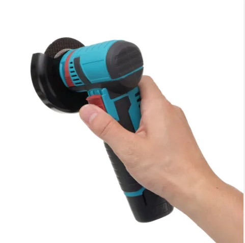 Portable 500W Brushless Mini Electric Angle Grinder Cordless Home DIY Small Polishing Machine with 2 Batteries for Cutting