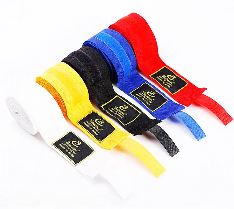 RS Wholesale OEM Boxing Wrist Band Related New Products Elastic Cotton Hand Wrap Bandages Boxing Hand Wraps For Boxing