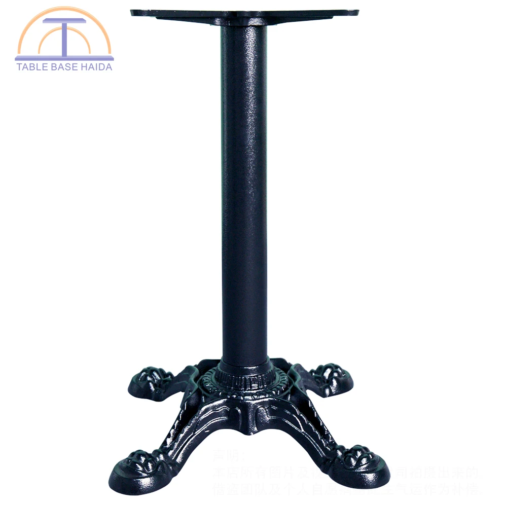 Popular sale low price patio cast iron dining four table legs