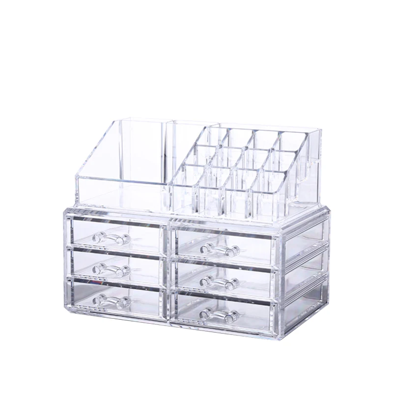 Manufacturer Price Plastic Cosmetic Storage Organizer Clear Transparent Makeup Storage Organizer