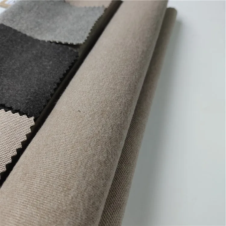 High quality end starry sky jacquard tweed hairy fabric and exquisite polyester rayon woolen fabric