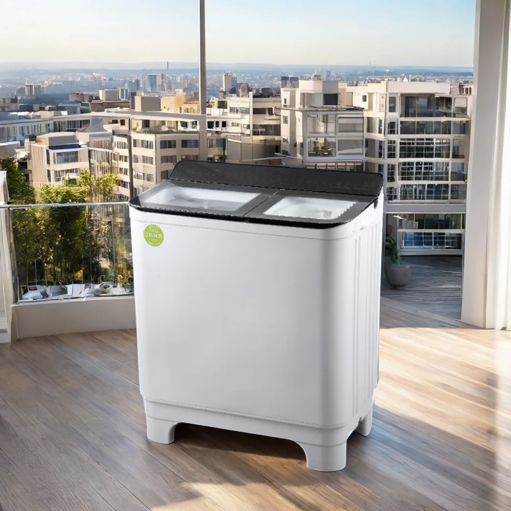 8kg Good Price Tempered Glass Cover Spare Parts Big Capacity Whirlpool Laundry Washing Machine