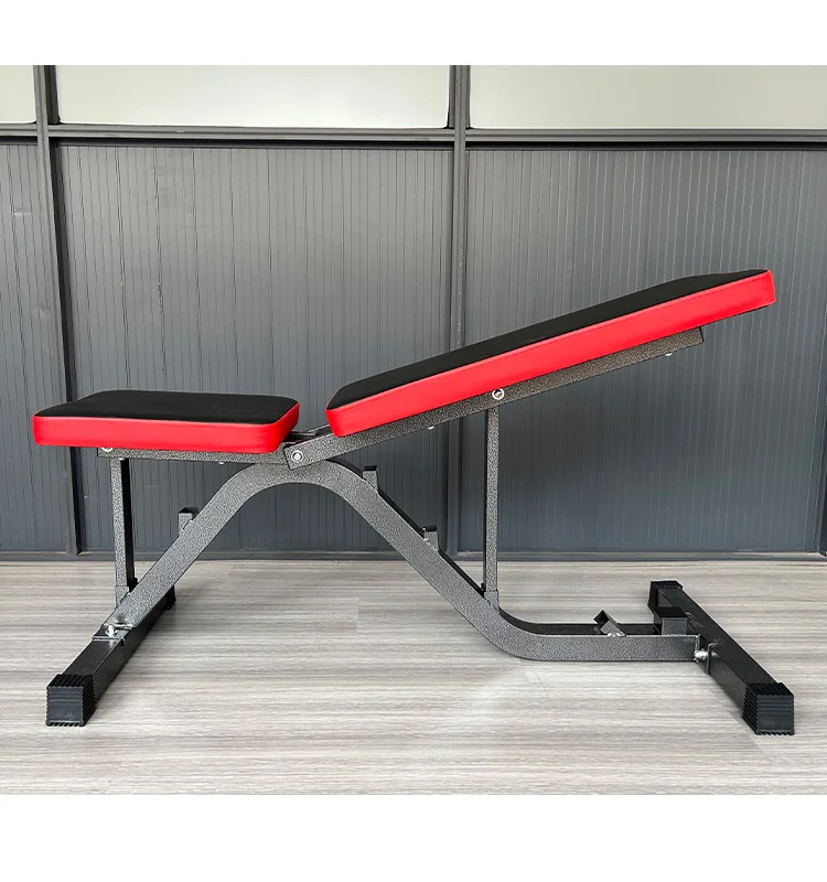 Home Gym Equipment Adjustable Folding Weight Bench Foldable Incline Exercise Bench with Resistance Bands