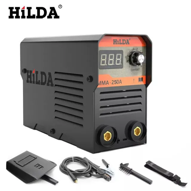 Инверторный Сварочный аппарат Hilda 110 В/220 В MIG/MMA/TIG/Arc Igbt 200/250A Esab Ac Dc, медный сварочный аппарат