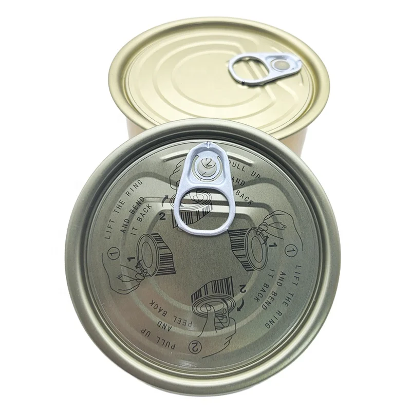 Tinplate Easy Open End EOE with Ring Pull Can Lid Custom for CANS
