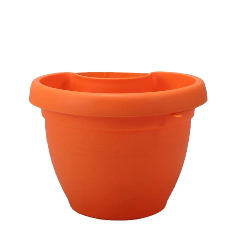 Wholesale Cheap Hanging Plastic Flower Pot Vertical Green Planter Decoration with Drainage Hole for Pipe Wall Garden Outdoor