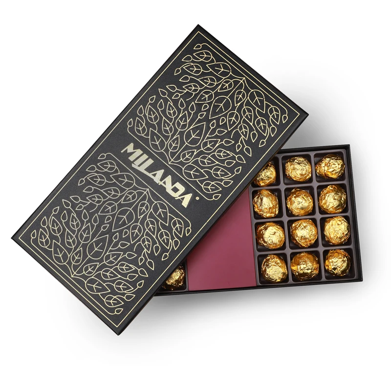 elegant box for chocolate with lid cardboard packaging gift box chocolate halloween advent calendar chocolate box