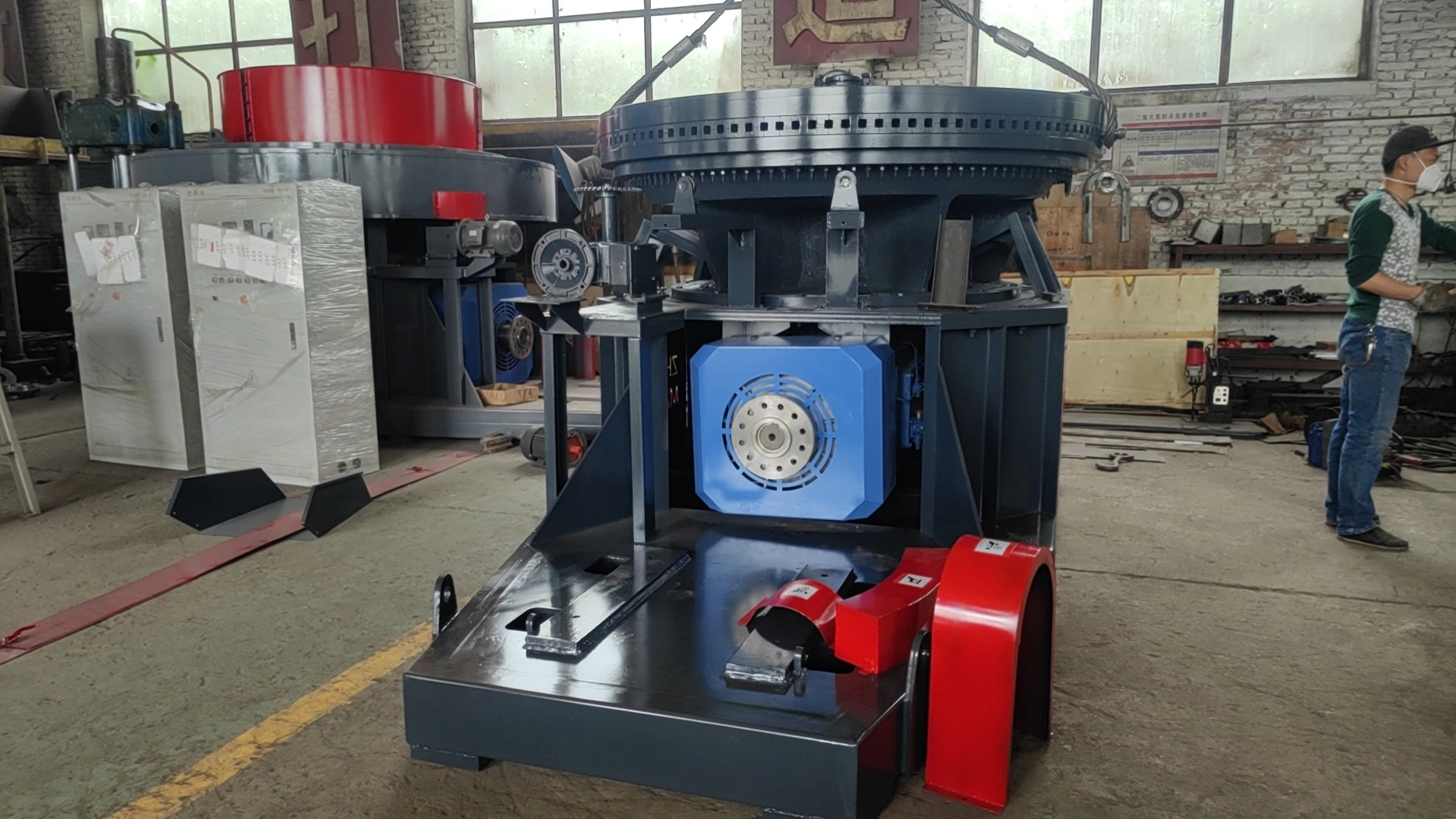 Sawdust Biomass Briquette Press Machine Biomass Pine Needles Briquette Machine
