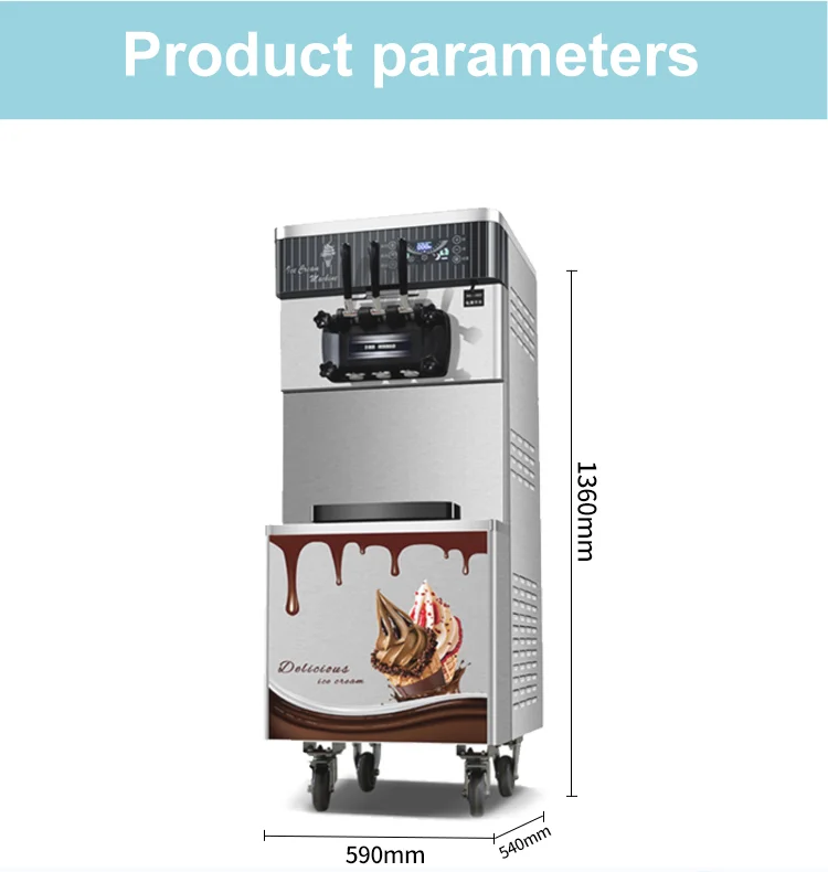 7 days free cleaning frozen yogurt flavors industria price soft making automatic fruit buy professional ice cream machine