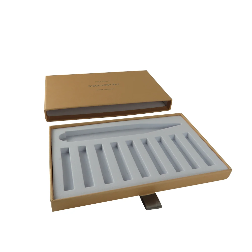 custom rigid paper cardboard drawer box perfumes parfum fragrance perfume tester holder