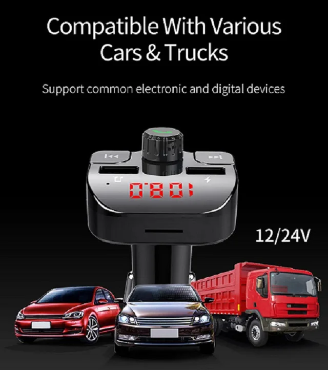  Yikoo OEM Многофункциональный телефон с двумя USB-портами автомобильное зарядное устройство Быстрая зарядка мощная Совместимость