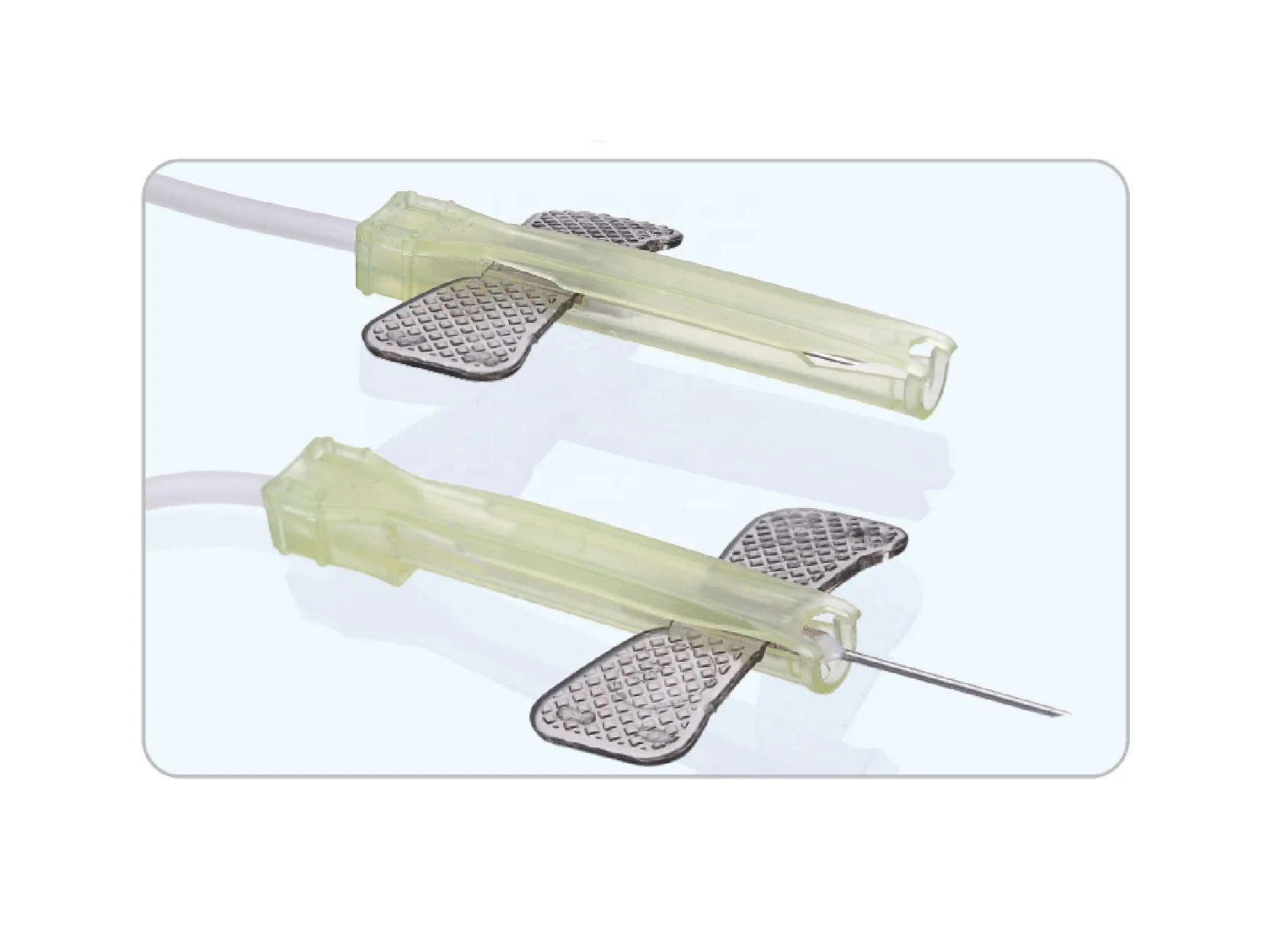 Medical grade disposable sterile blood collection tube needle holder