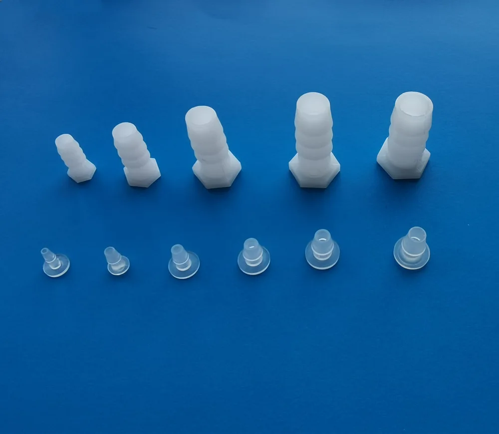 1.6 2.4 3.2 4.0 4.8 5.6 6.4 6 8 10 12 14mm Plastic Soft Hose Stopper Closure End Cap Barbed Tubing Plug with Barb